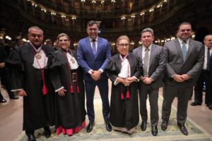 Na posse da nova diretoria do TJAM, Wilson Lima destaca a importância da harmonia entre os poderes
