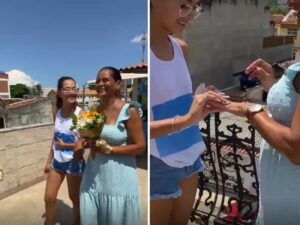 Com festa e aliança, mulher se casa com ela mesma no RJ após cansar do ex: ‘realizada e muito feliz’