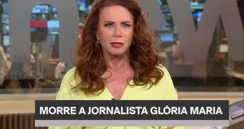Leilane Neubarth chora e sai do ar ao noticiar a morte da amiga Glória Maria Leilane