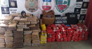 Amazonas lidera apreensão de drogas no país em janeiro, diz Ministério da Justiça