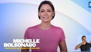 Michelle Bolsonaro surge em campanha do PL por segurança no Carnaval
