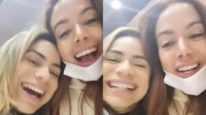 Anitta viaja para terceira festa de aniversário na companhia de Lexa