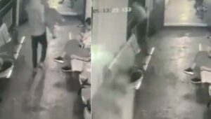 Homem pega esposa no colo, joga pra fora da balsa e age como se nada tivesse acontecido; assista o vídeo