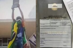 Moraes mantém prisão de homem que levou réplica da Constituição em 8/1