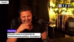 Eduardo Costa diz se arrepender de falar sobre política: ‘Fui babaca’