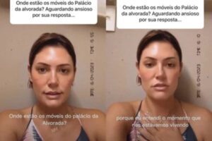 Michelle Bolsonaro diz que móveis retirados do Alvorada eram da sua casa no RJ e sugere CPI