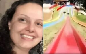 Professora morre e filho fica ferido em acidente com tobogã em SP