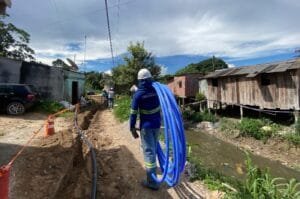 Moradores de área em rip-rap agora tem água tratada e comprovante de residência, no Colônia Santo Antônio
