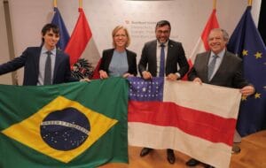 Wilson Lima se reúne com ministra do Meio Ambiente da Áustria e secretário do Clima de Viena para troca de experiências sustentáveis