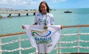 Nadadora amazonense é campeã de duas provas no Brasileiro de Águas Abertas em Fortaleza