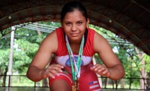 Atleta amazonense de luta olímpica sobe ao pódio no Pan-Americano, no México