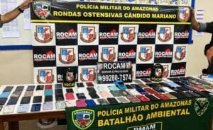 PM prende trio e recupera mais de 80 celulares furtados em Parintins; veja como recuperar