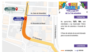 Trânsito do Centro de Manaus será interditado durante o Passo a Paço 2023; veja como ficará
