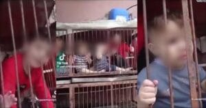 Vídeo mostra crianças israelenses capturadas e expostas em jaulas pelo Hamas