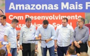 Wilson Lima e ministro Wellington Dias formalizam adesão do Amazonas ao Plano Brasil Sem Fome