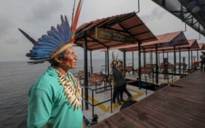 Turismo em comunidades indígenas: Wilson Lima entrega mais 4 terminais fluviais no Amazonas