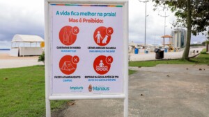 Churrasco e fogueiras na Ponta Negra? Não pode! Prefeitura de Manaus alerta para proibição