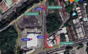Atenção, motoristas! Alça lateral da passagem subterrânea para o Parque 10 estará interditada