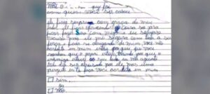 ‘Eu não aguento todo dia ser abusada por ele’, escreve em carta menina de 12 anos sobre o padrasto