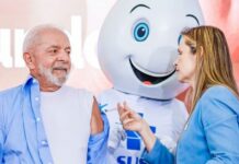 ‘Com a vacina, a gente não vira jacaré’, diz Lula ao incentivar brasileiros a se imunizarem