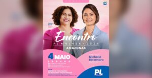 Manaus sedia Encontro do PL Mulher com participação de Michelle Bolsonaro