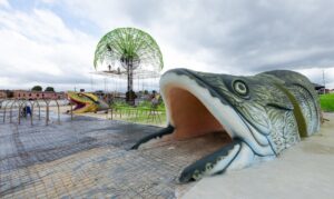 Obra do parque Amazonino Mendes e Gigantes da Floresta recebe vistoria na reta final dos trabalhos