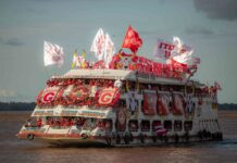 Festival de Parintins 2024: torcidas organizadas de Caprichoso e Garantido já estão na Ilha da Magia