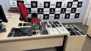 Mais de 100 celulares foram apreendidos no Centro de Manaus no primeiro semestre deste ano