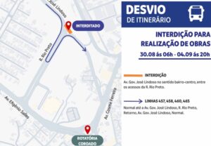 Trecho da avenida Governador José Lindoso será interditado para obras do viaduto Márcio Souza