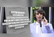 Deputado federal Amom Mandel ao lado de trecho do ofício da PF negando recebimento de denúncia (Composição: Paulo Dutra/CENARIUM)