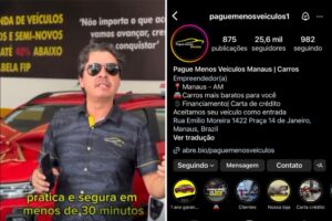 Loja de veículos em Manaus inova e promete vender carro de cliente em apenas 30 minutos