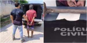 Por ciúmes, homem mata esposa com golpes de enxada nas mãos e cabeça na frente do filho, no AM