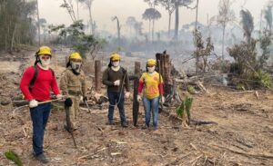 Cinco municípios do Amazonas recebem apoio de brigadistas para combater incêndios