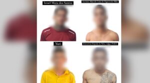 Quatro criminosos são presos e um adolescente apreendido por roubos a ônibus e rotas de Manaus