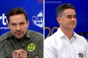 Alberto Neto diz que prefeito ‘vive no fantástico mundo de David’ durante o debate na TV Norte