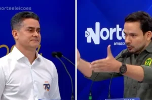 Alberto Neto afirma que David Almeida é um ‘oportunista’ durante o debate na TV Norte