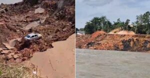 Desabamento no Porto da Terra Preta mobiliza equipes de resgate em Manacapuru; confira os vídeos