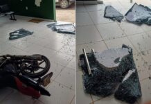 Homem invade unidade de saúde com moto e alega insatisfação com o atendimento médico, no AM