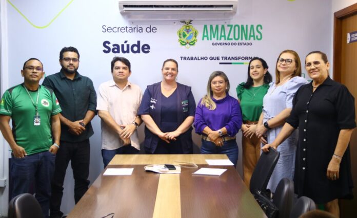 Reunião SES AM e MENPS progressão e promoção nas carreiras da saúde Foto Evandro Seixas