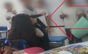 Aluno agride menina com golpes de caneta durante aula em escola de Manaus