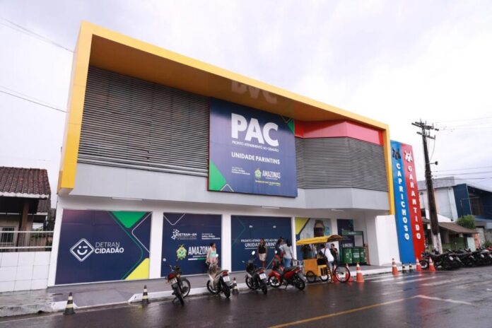 Fachada PAC Parintins DetranAM Divulgação