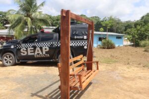 Internos do sistema prisional constroem área kids no Abrigo Monte Salém