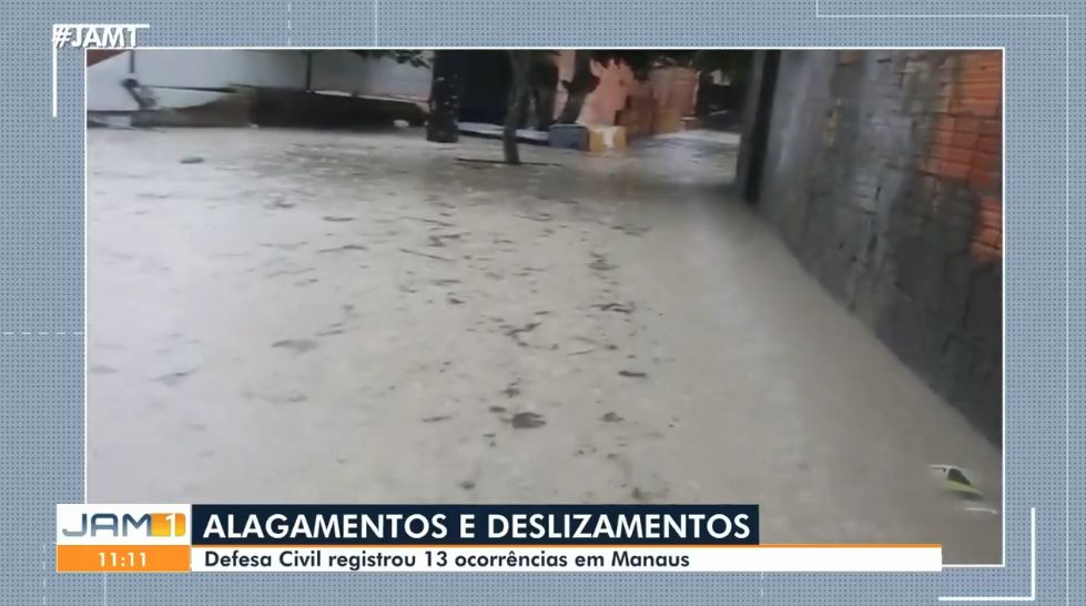 ruas alagadas em manaus