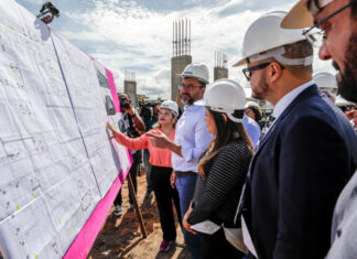 Governador Wilson Lima vistoria obras da Casa da Mulher Brasileira que vai atender vítimas de violência Foto Alex Pazuello Secom