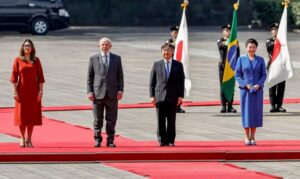 Lula e Janja são recebidos por casal imperial do Japão