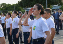 Segunda turma de alunos oficiais combatentes e de saúde inicia Curso de Formação aluna oficial de saúde Letícia Portugal Foto Mauro Neto Secom