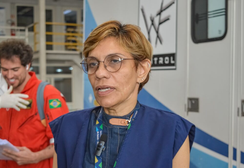SECOM Transferência de gêmeas siamesas Secretária Mônica Melo FOTO Evandro Seixas SES AM SECOM Transferência de gêmeas siamesas Secretária Mônica Melo FOTO Evandro Seixas SES AM