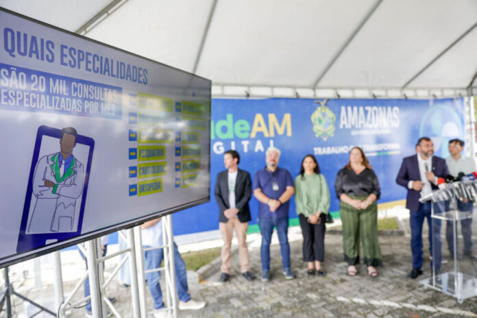 Saúde AM Digital Governador Wilson Lima dá início ao serviço de Telessaúde para agilizar consultas e exames agendados pelo Sisreg Foto Alex Pazuello Secom