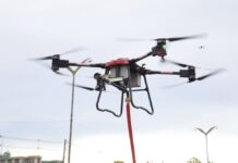 SECOM DRONE COMBATE Á INCÊNDIO