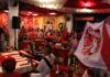 Secom Galera vermelha e branca Arthur Castro
